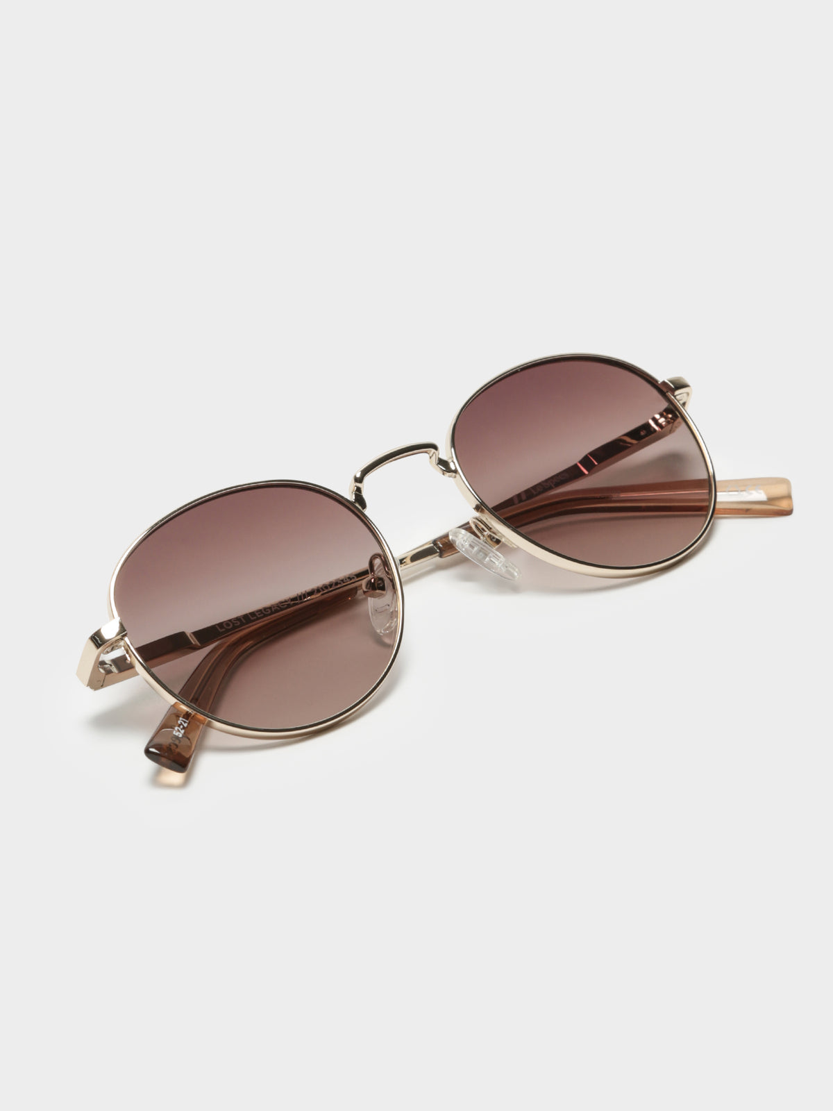 Legacy Round Sunglasses in Brown &amp; Gold