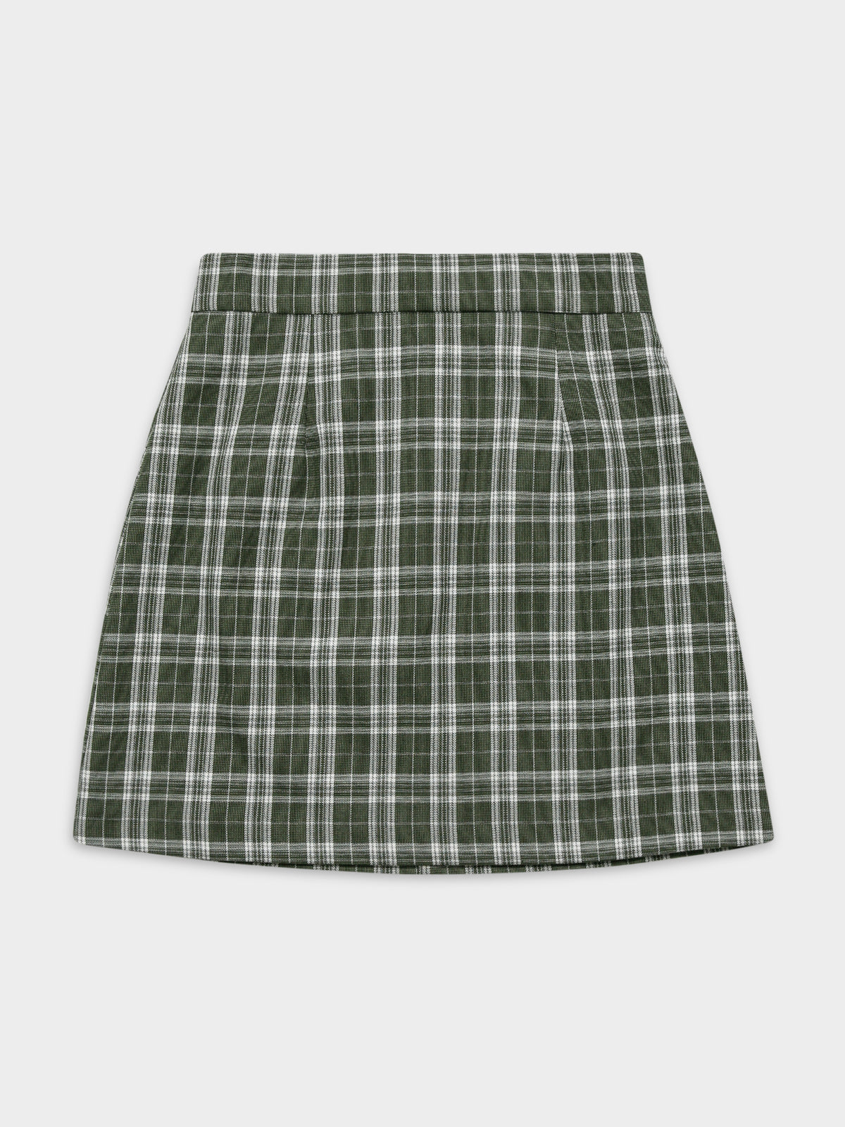Marina Mini Skirt in Sage Check