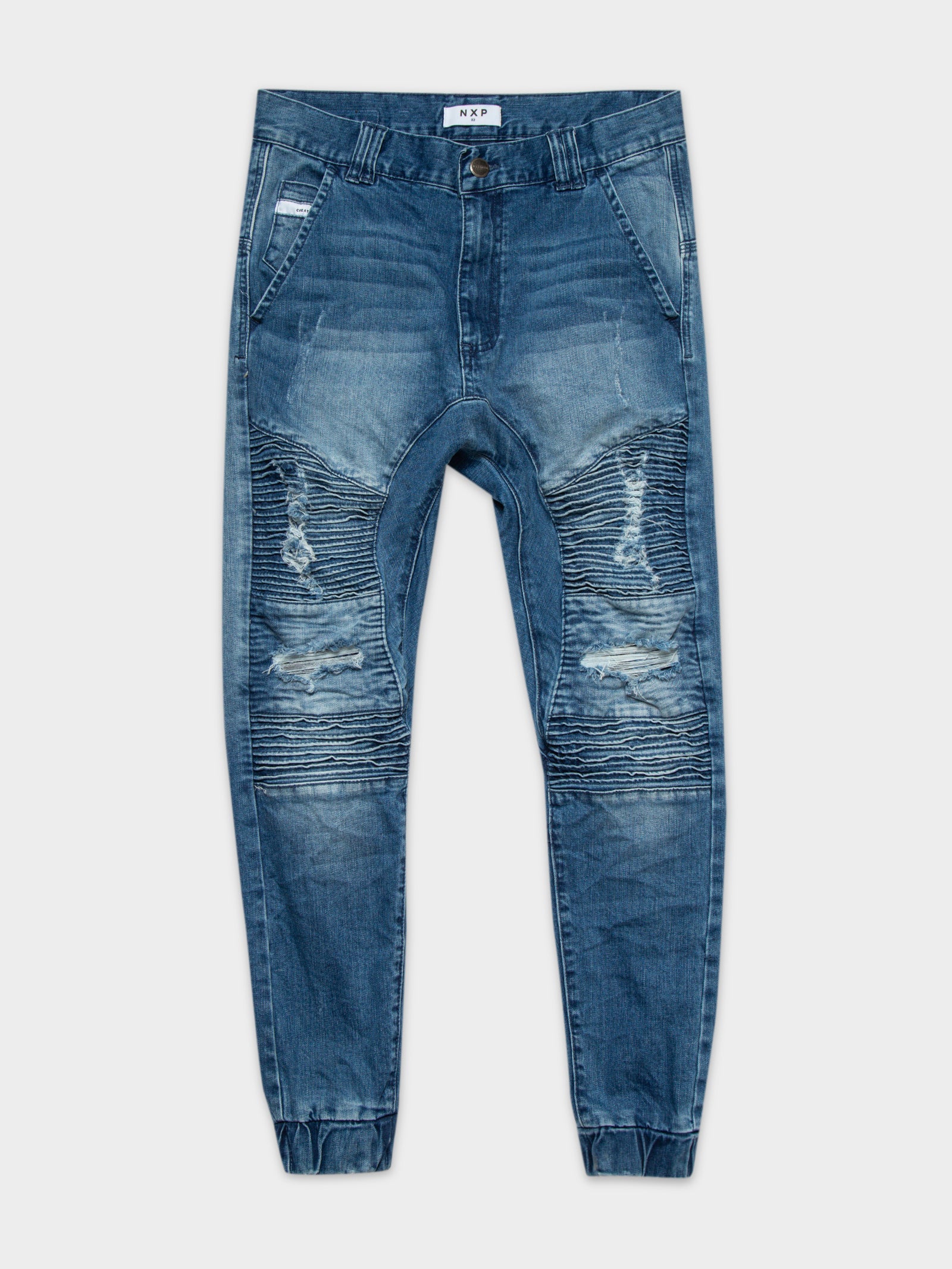 Hellcat Tight Tapered Jeans in Kentucky Blue Denim - Glue Store