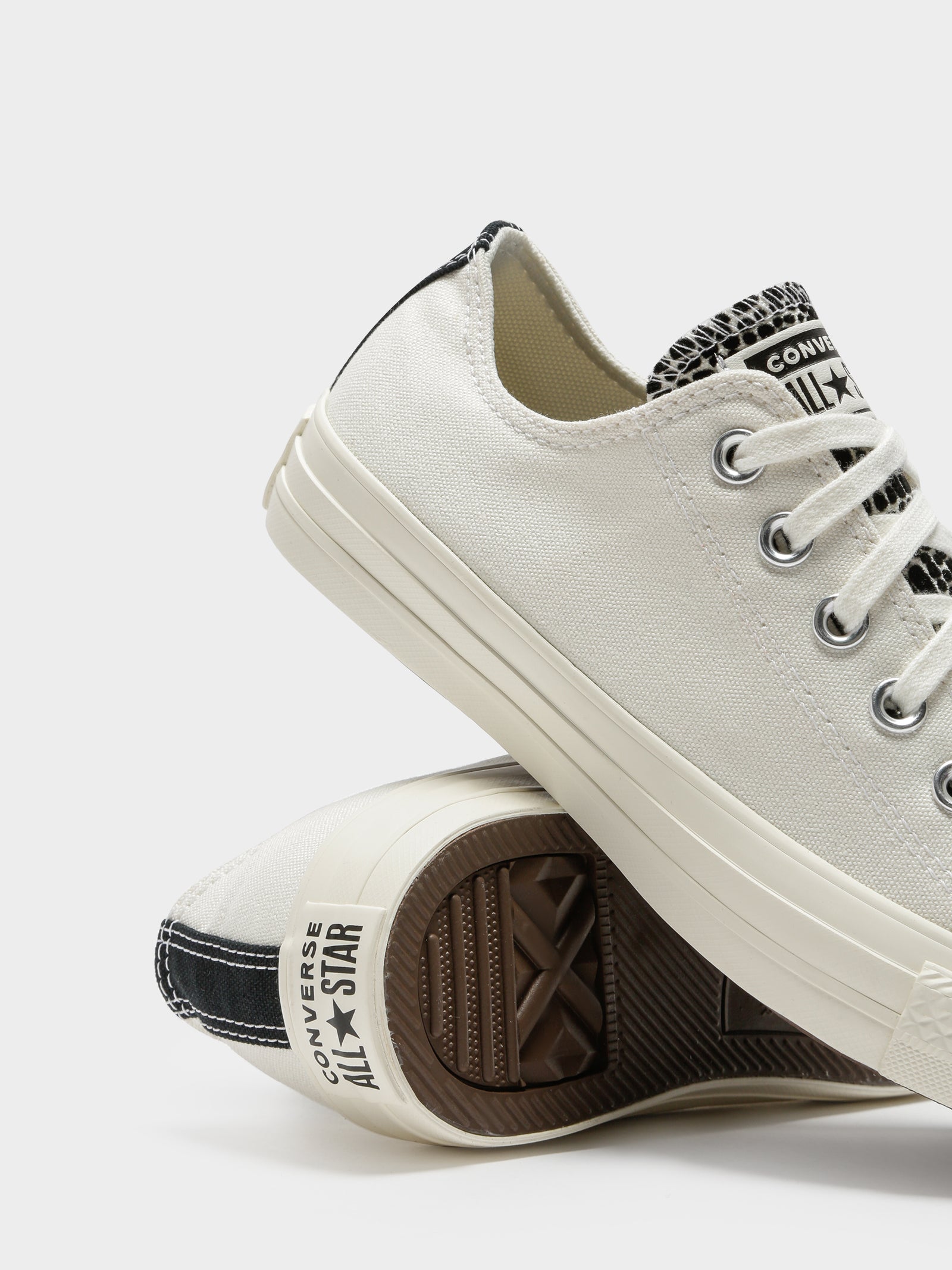 Womens Chuck Taylor All Star Croc Print Ox Digital Daze Egret/Black