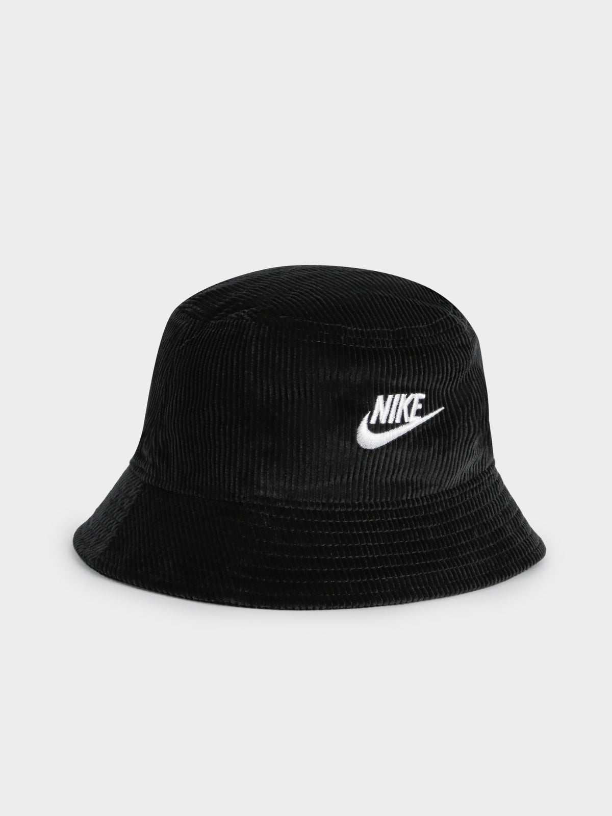 Futura Bucket Hat in Black Corduroy