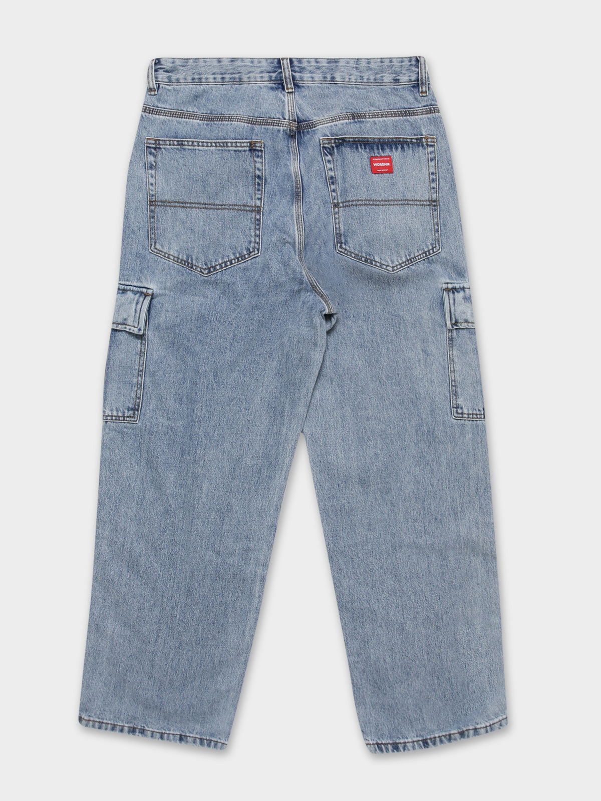 Big Lounger Cargo Jeans in Blue