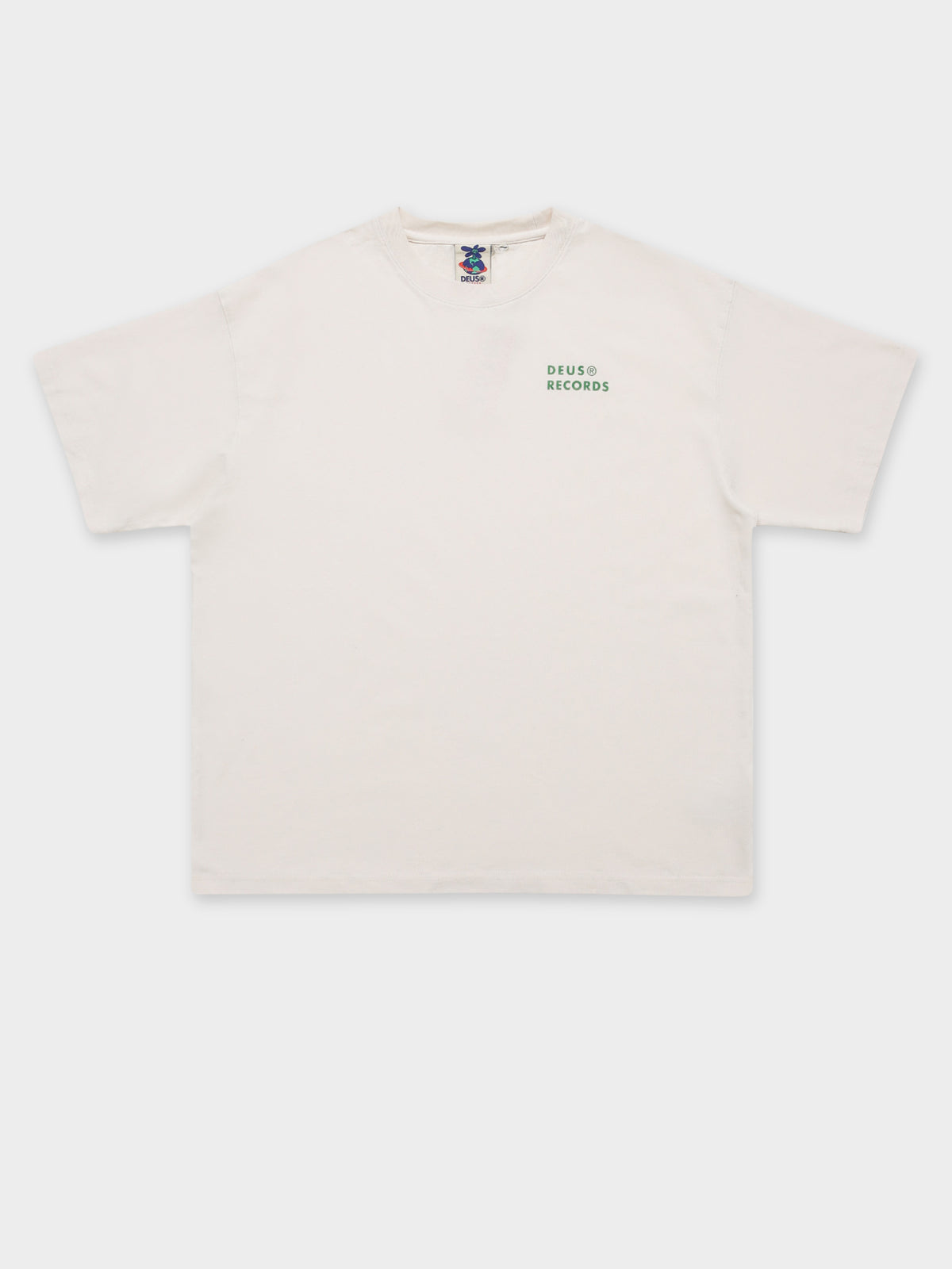 Records Basic T-Shirt in Off White