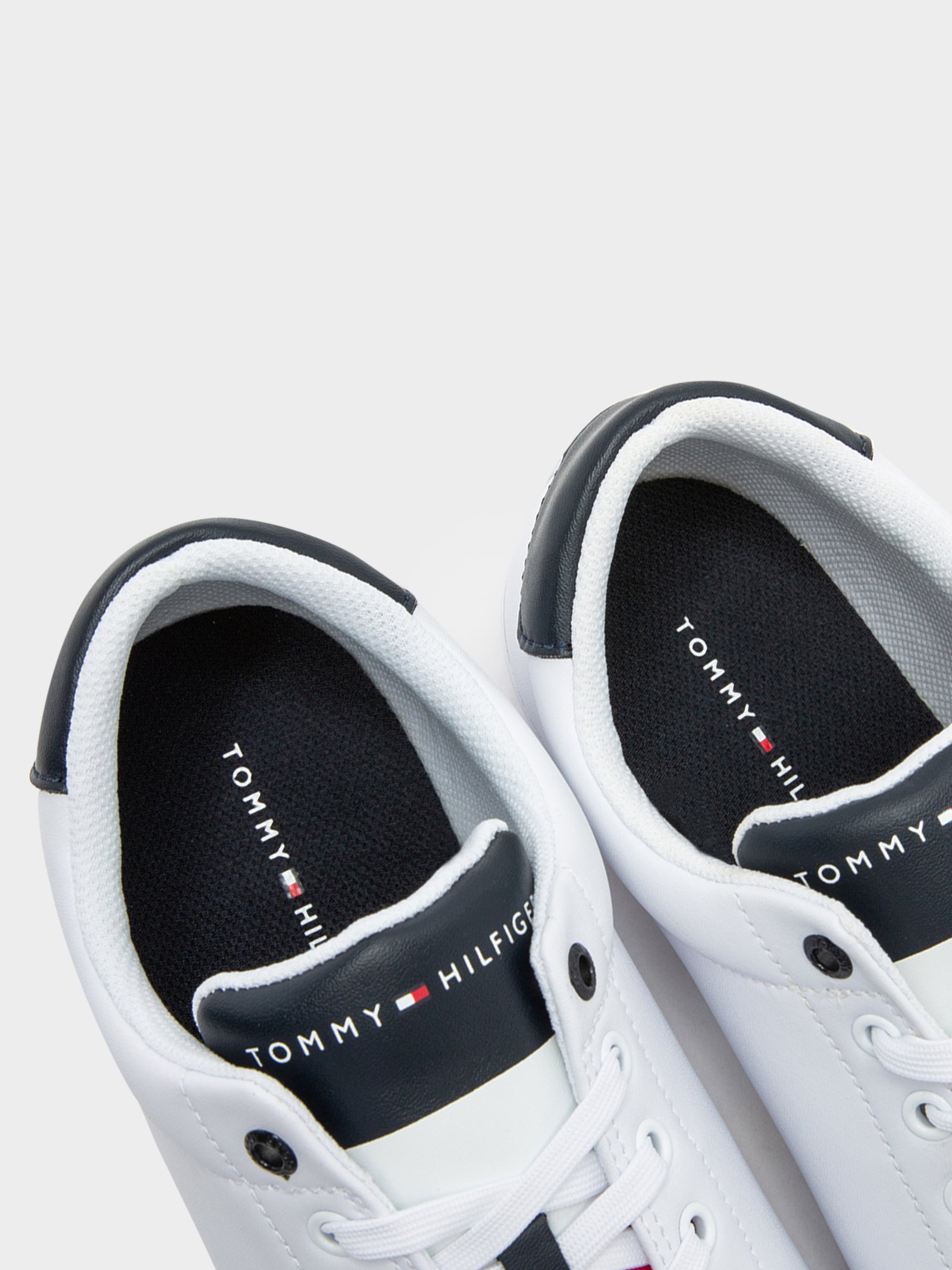 Mens Stripe Tongue Sneakers