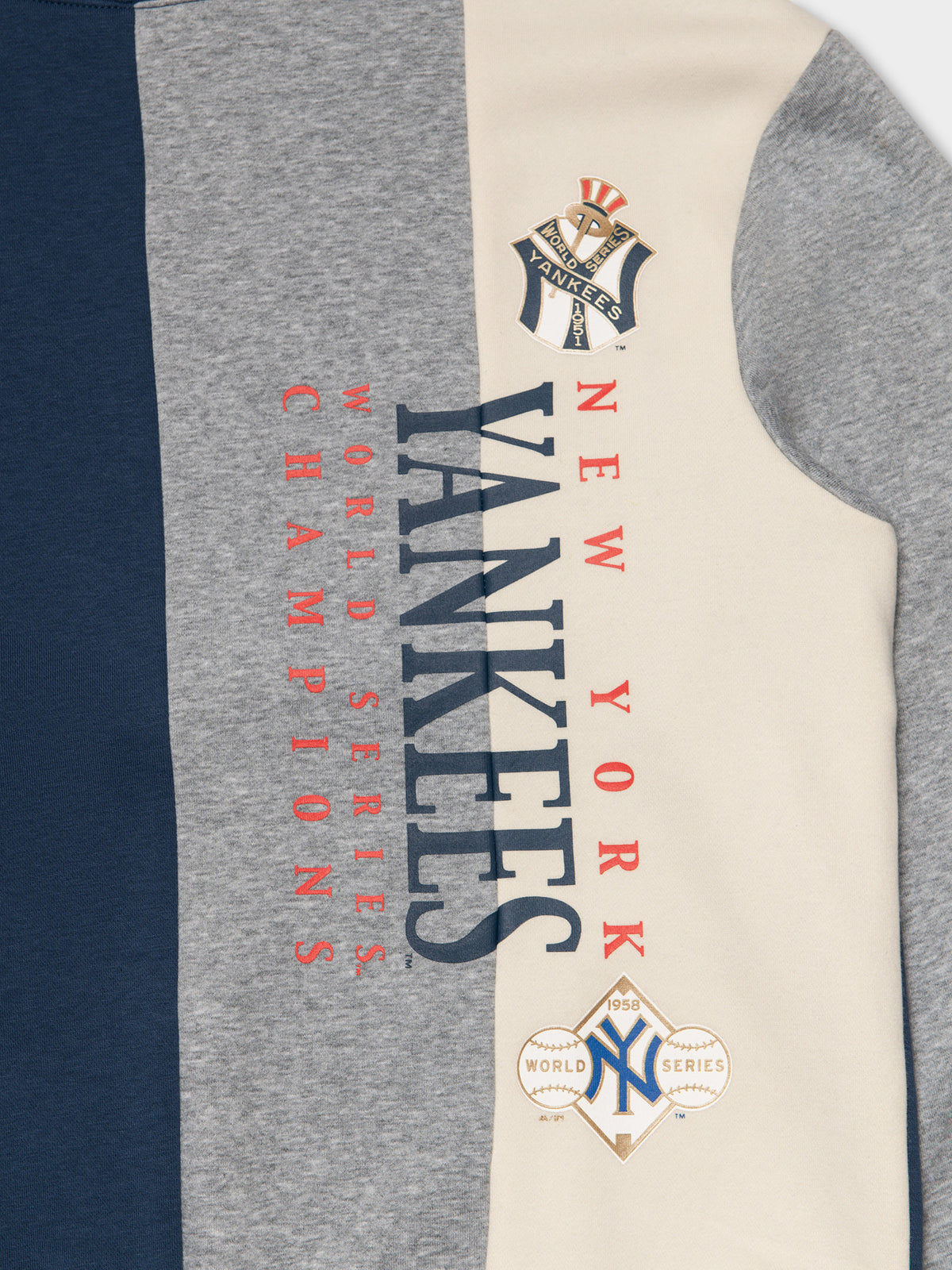 NY Yankees Panelled Crew in Navy