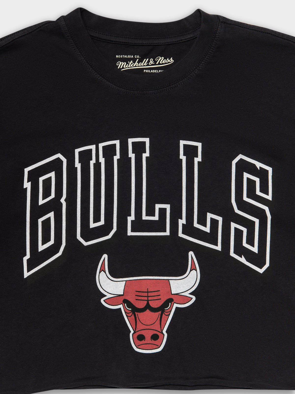 Chopped Vintage Chicago Bulls T-Shirt in Faded Black