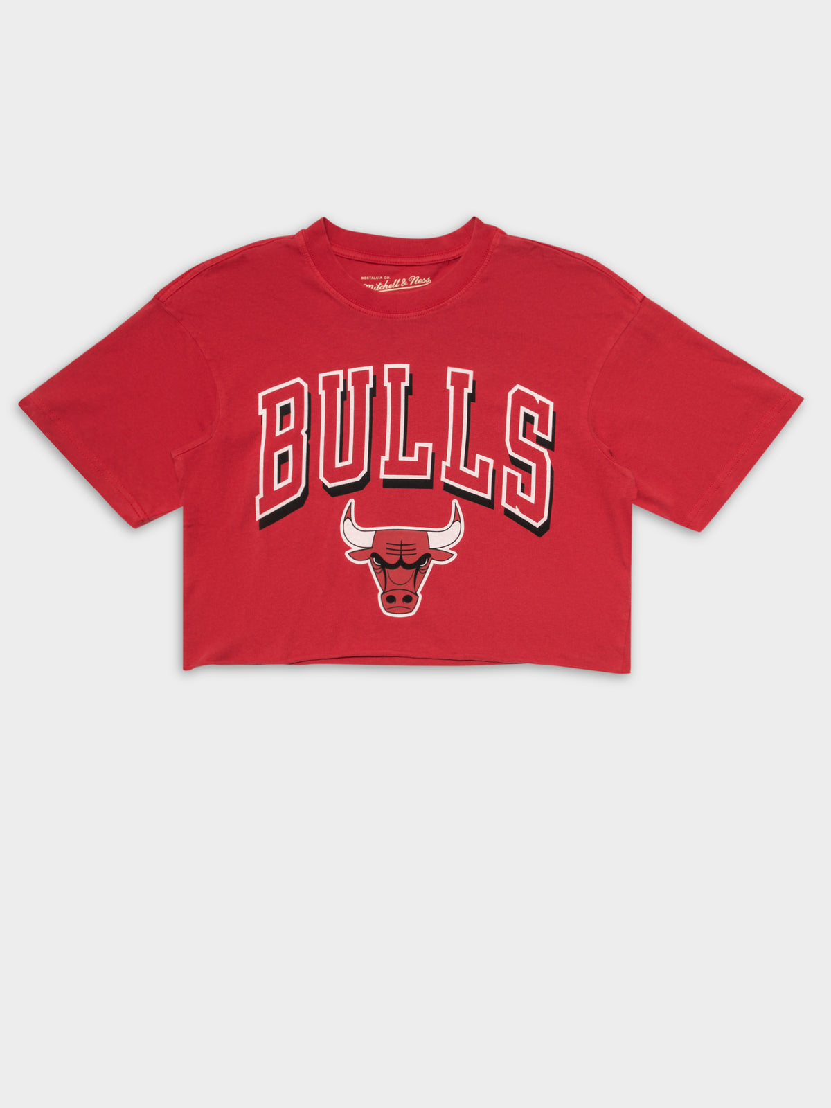 Chopped Vintage Chicago Bulls T-Shirt Faded Red