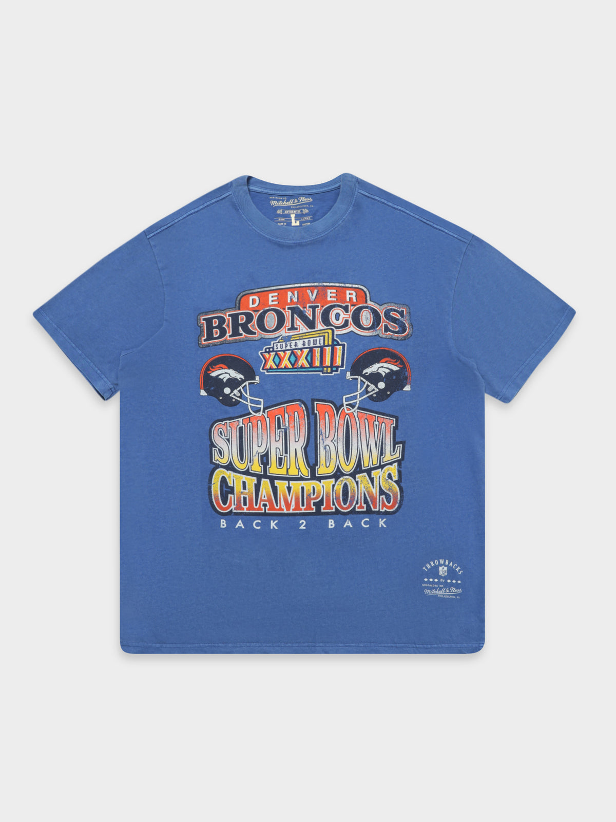 Vintage Denver Broncos Superbowl T-Shirt in Blue