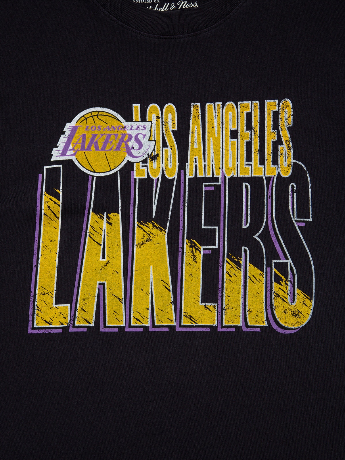 Vintage Scribble LA Lakers T-Shirt in Black