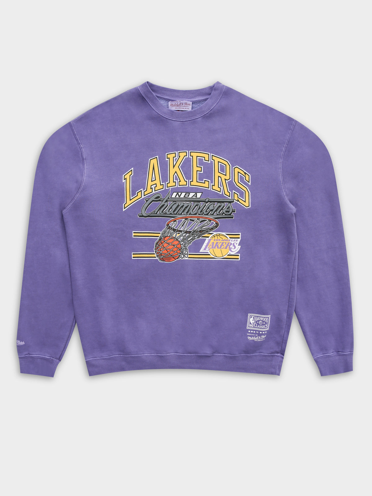 LA Lakers Hoop Crew Sweat in Faded Purple