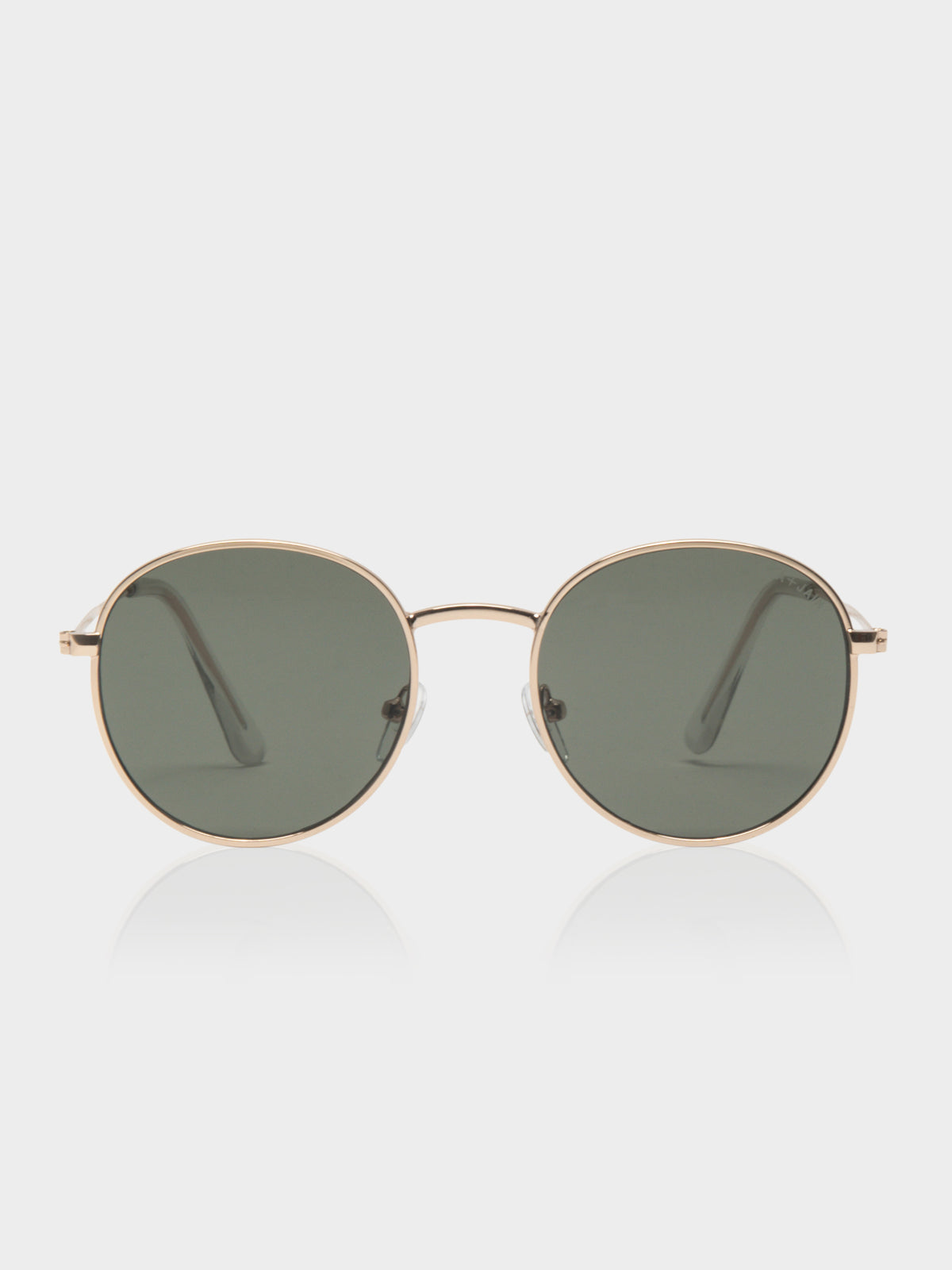 Molly Round Sunglasses in Gold