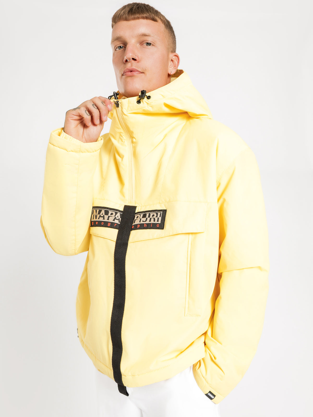 Skidoo Creater Popover Hooded Jacket in Yellow Sunshine