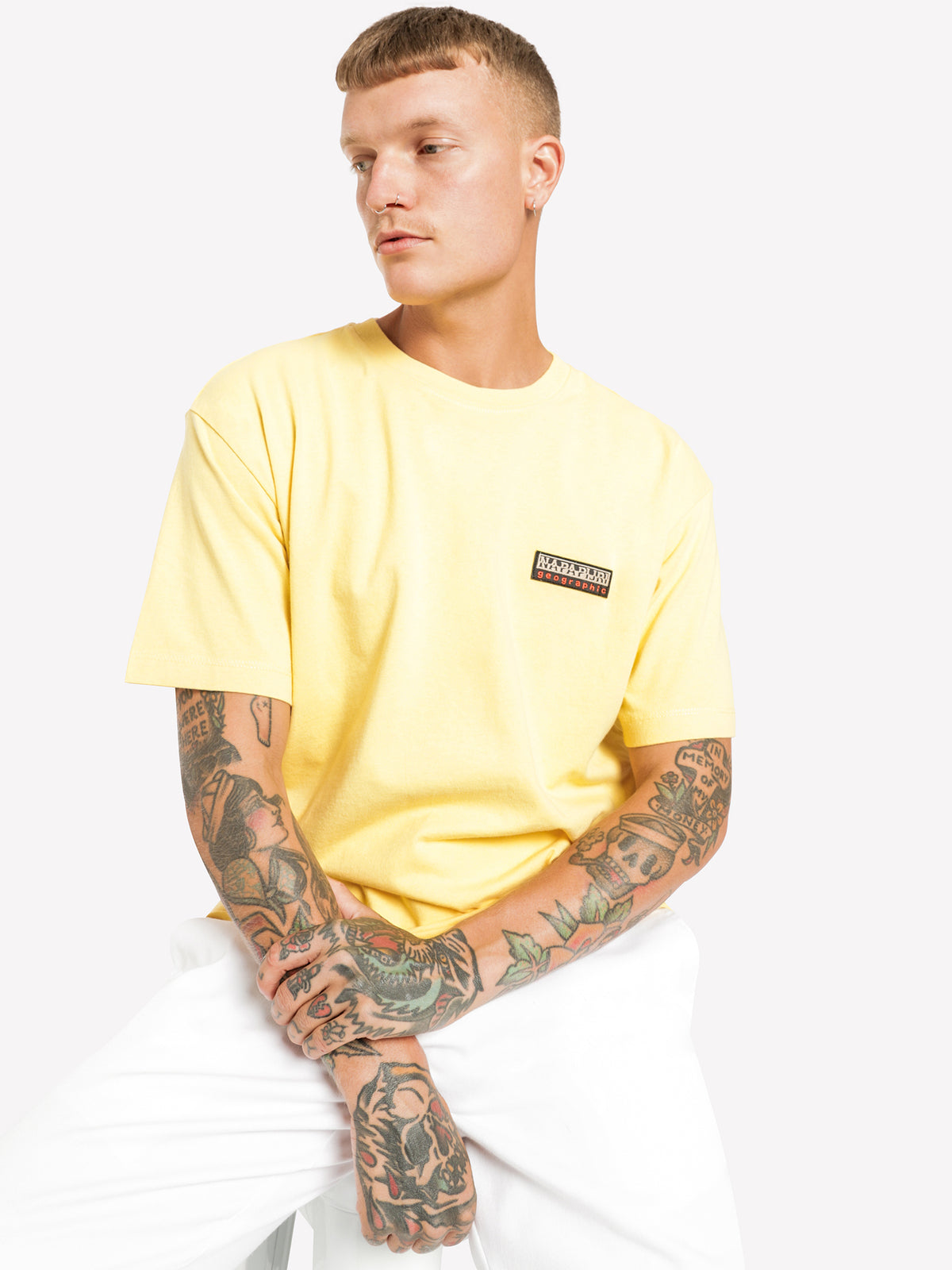 Sase Short Sleeve T-Shirt in Yellow Sunshine