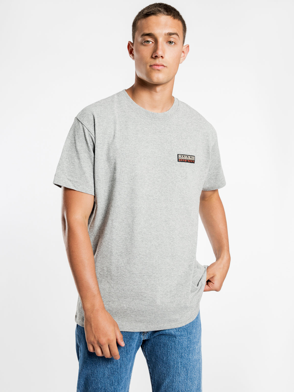 Sase Short Sleeve T-Shirt in Grey