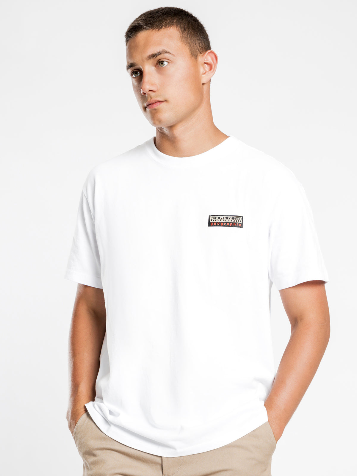 Sase Short Sleeve T-Shirt in White