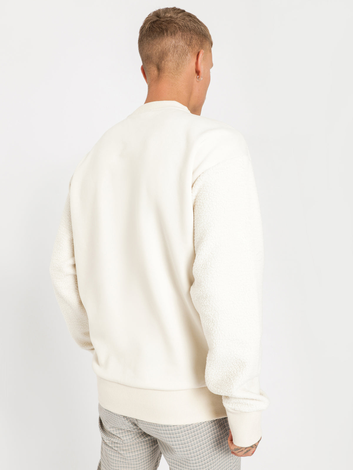 Tase Crew Sweater in Whitecap Gray