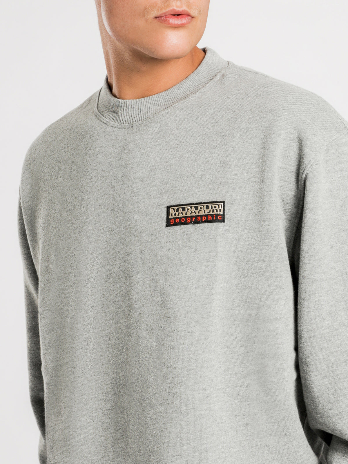 Base C Crew Sweater in Grey