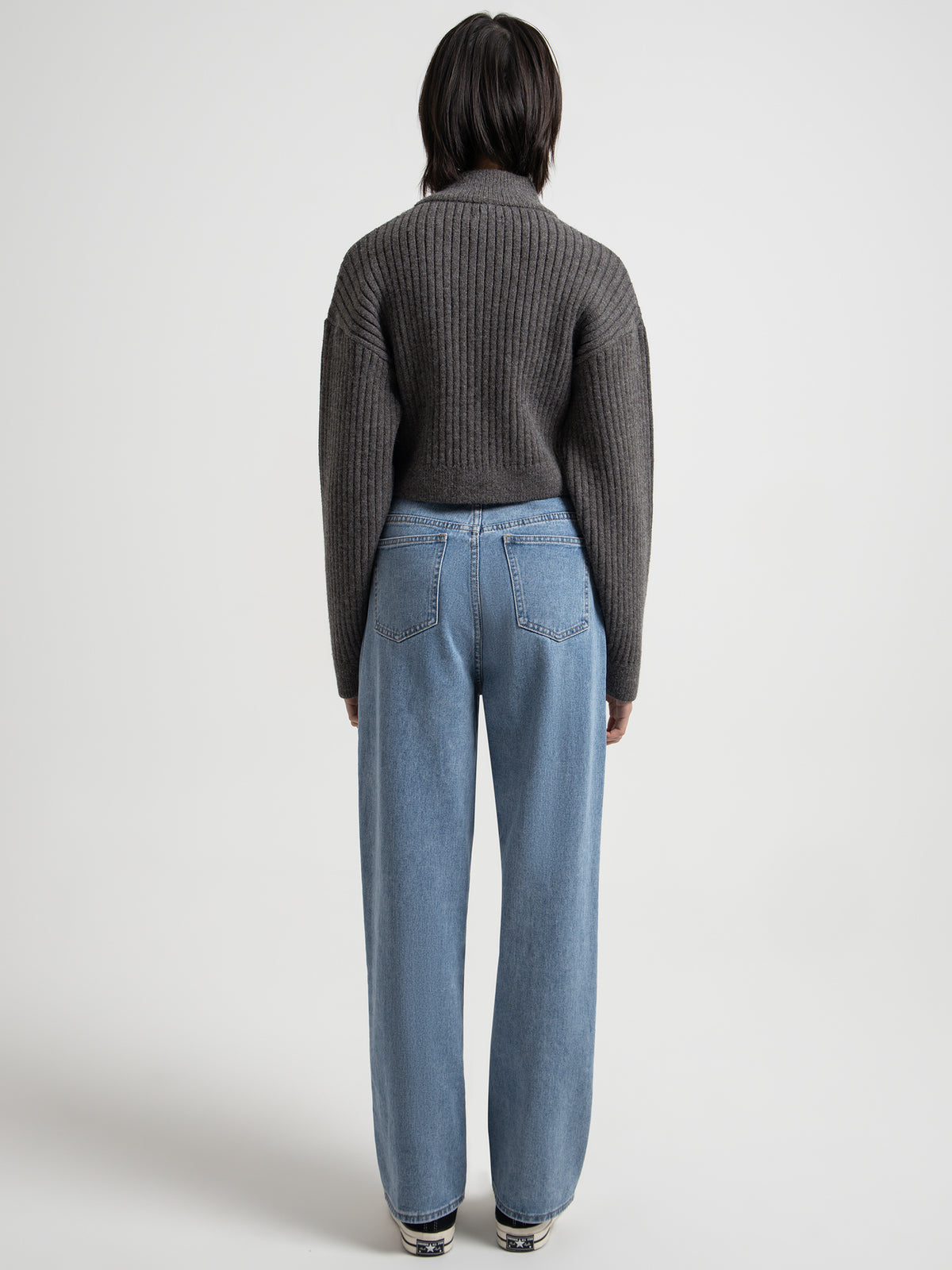 Beyond Her Addison Zip Bomber | Charcoal