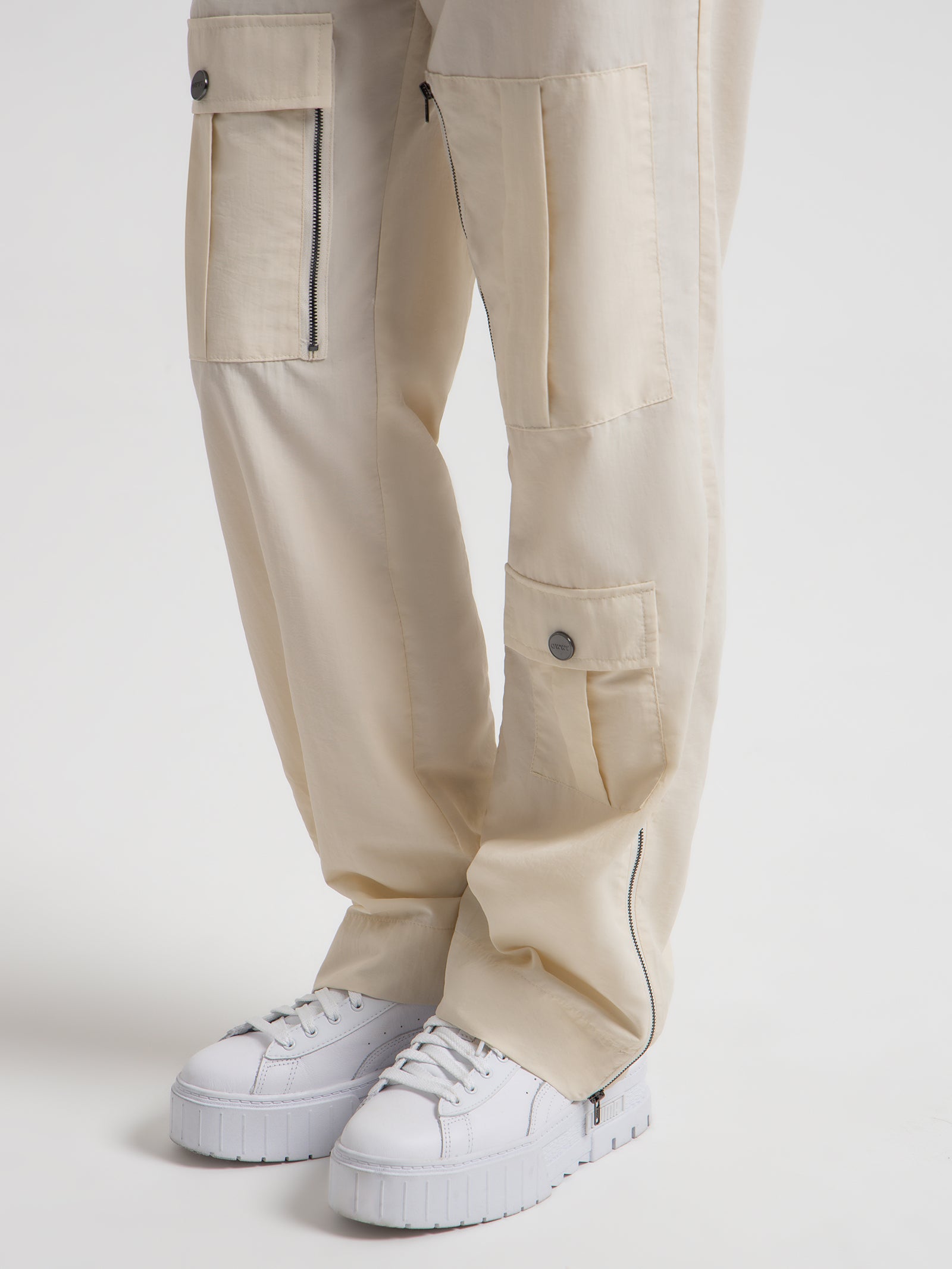 Inux Cargo Pants in Off White
