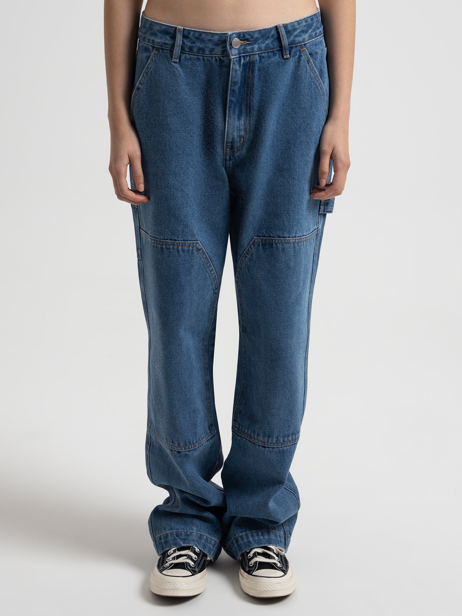 Stussy Workwear Carpenter Pants Blue Denim | Glue Store