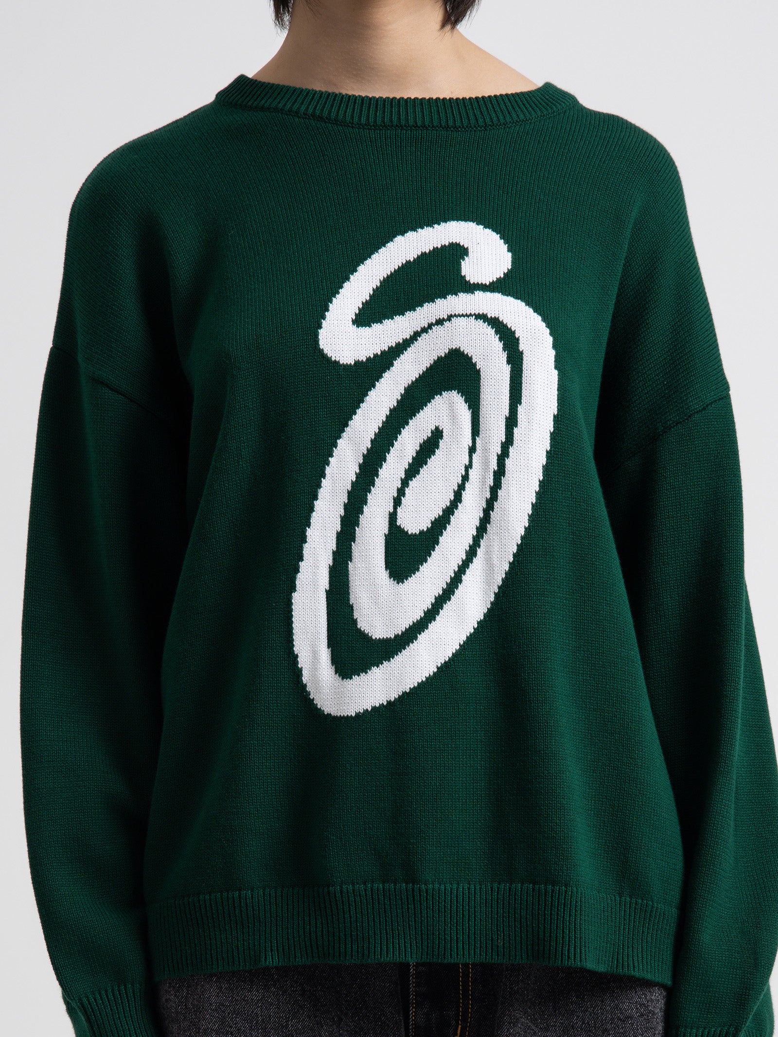 Stussy Curly Knit in Moss Green   Glue Store