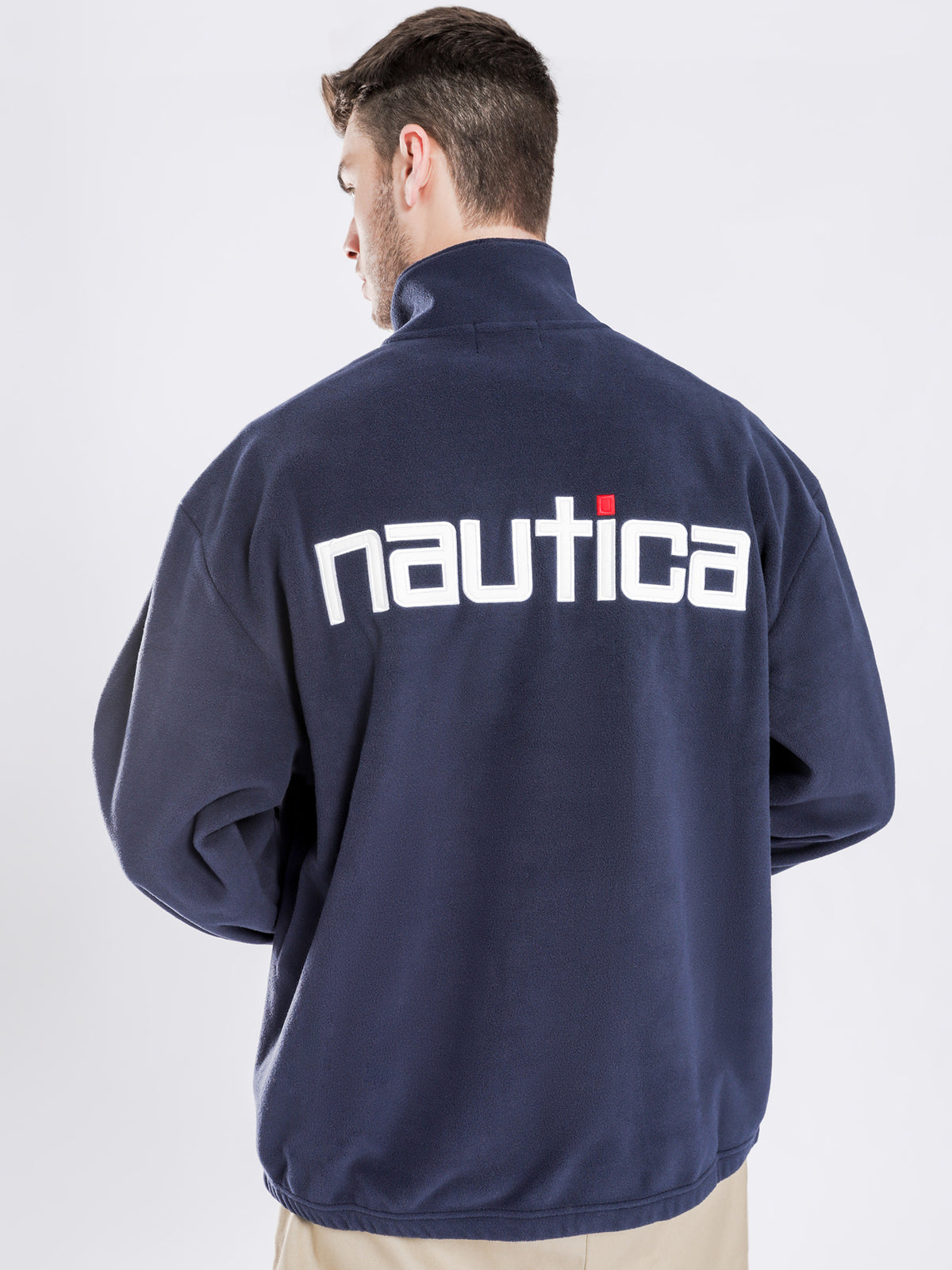 Nautica Re-Issue 1/4 Zip Vintage Polar Fleece Pullover | S