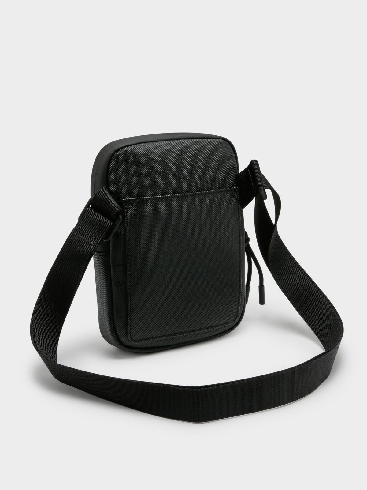 Flat Crossbody Bag in Black