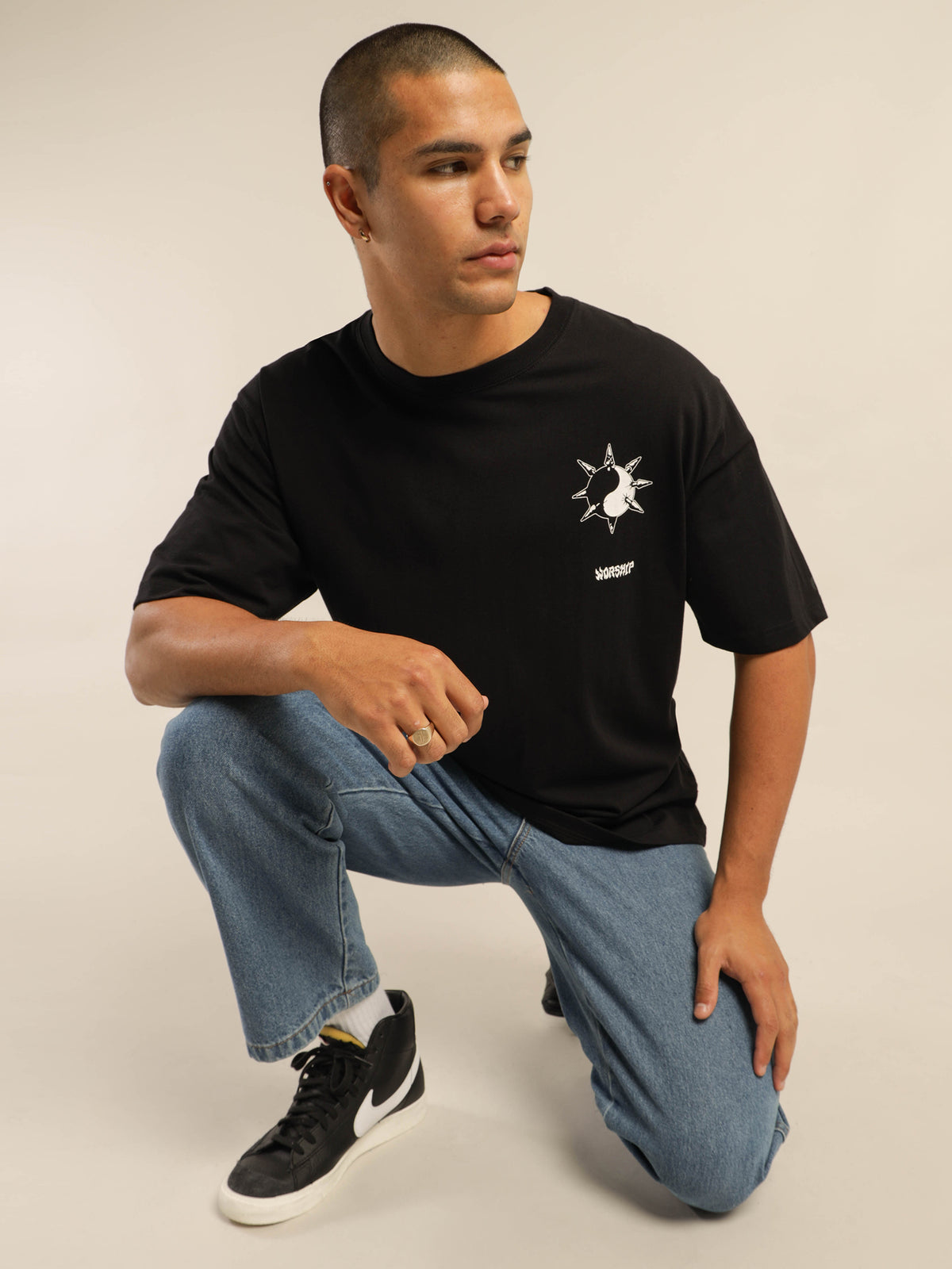 Worship Morning Star T-Shirt | Black