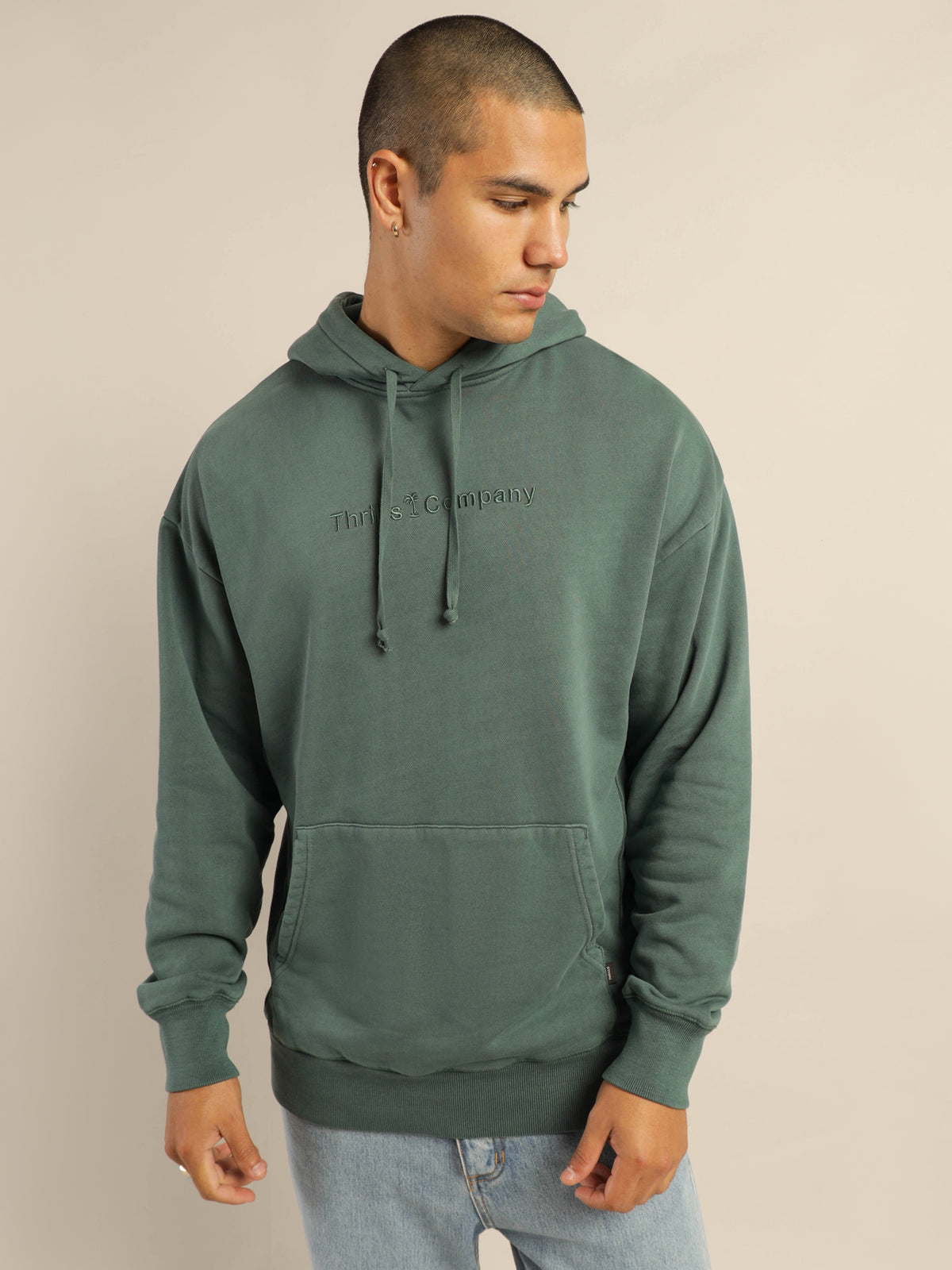 Tonal Company Slouch Hood in Vintage Teal