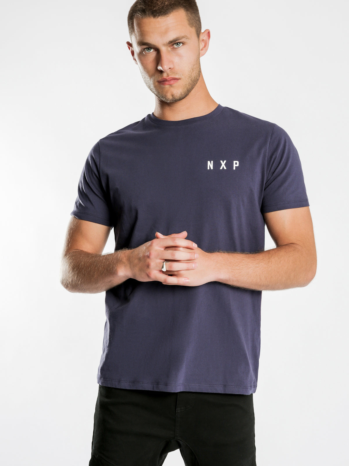 Dawn Scoop Back T-Shirt in Navy