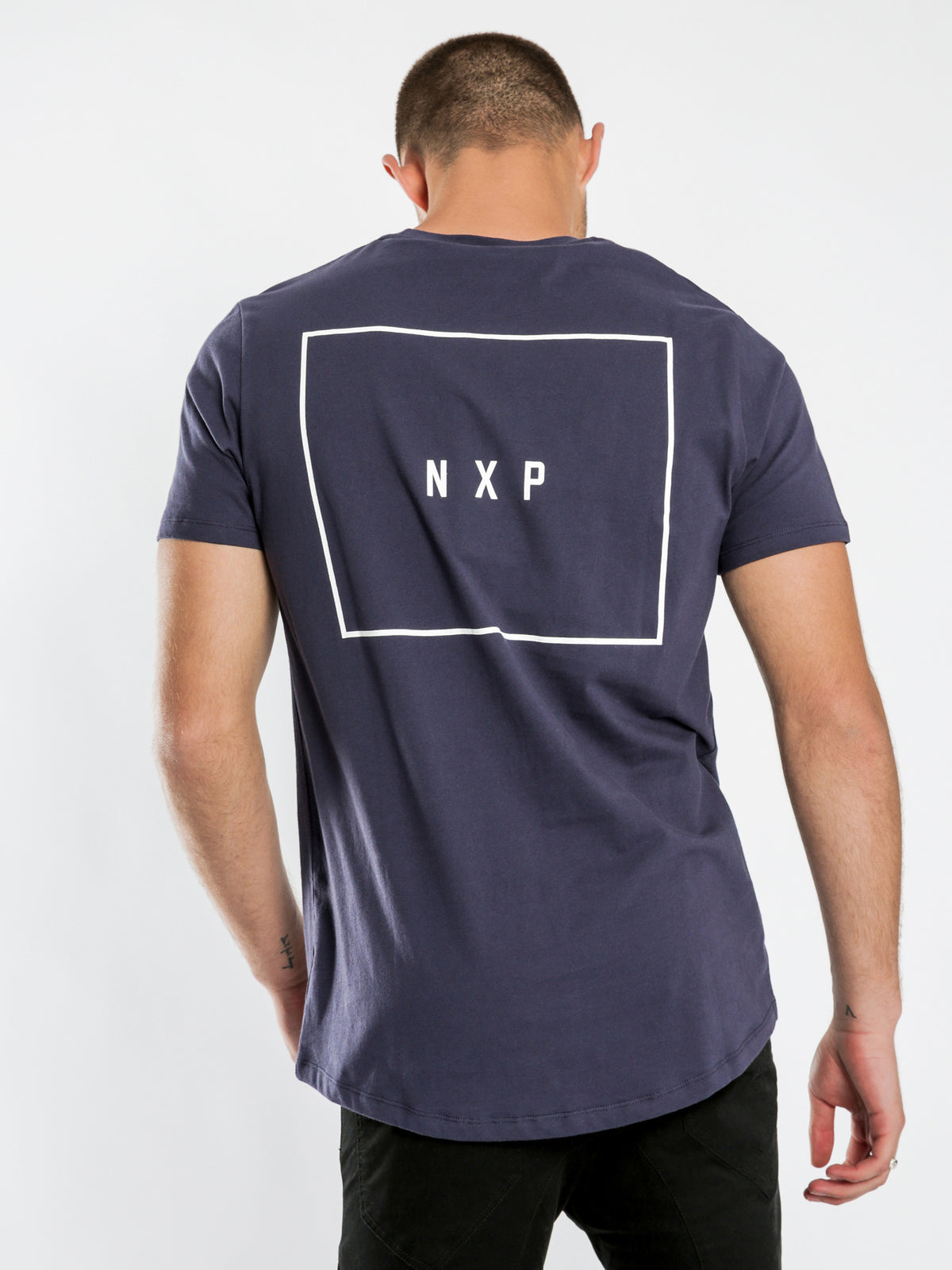 Dawn Scoop Back T-Shirt in Navy