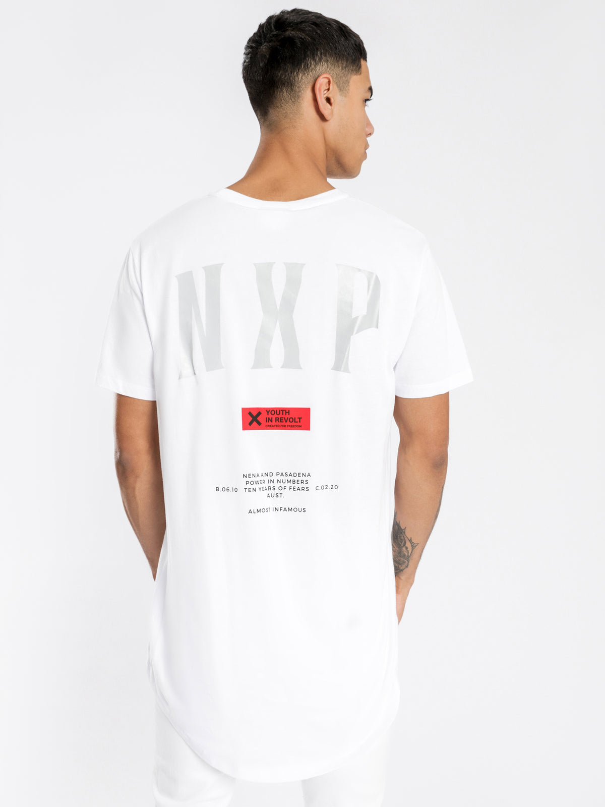Reflection Cape-Back Tall T-Shirt in White