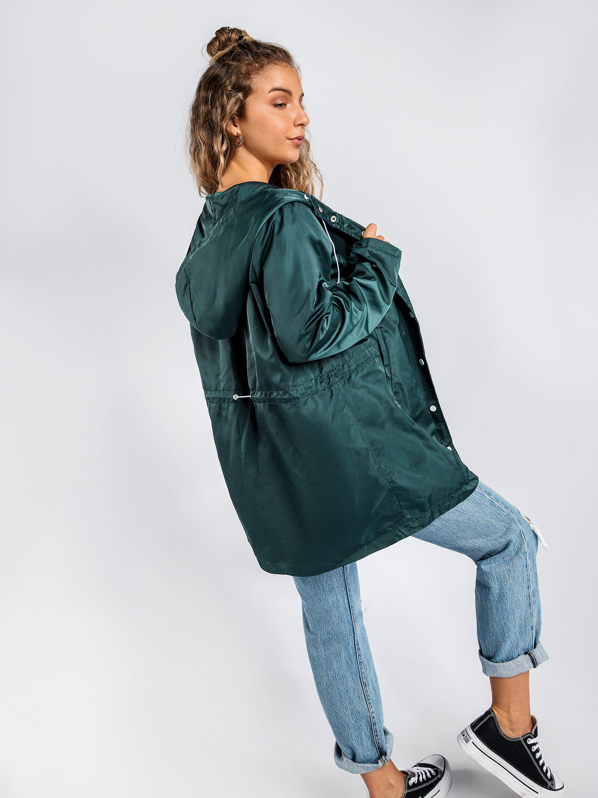 Invader Raincoat in Forest Green