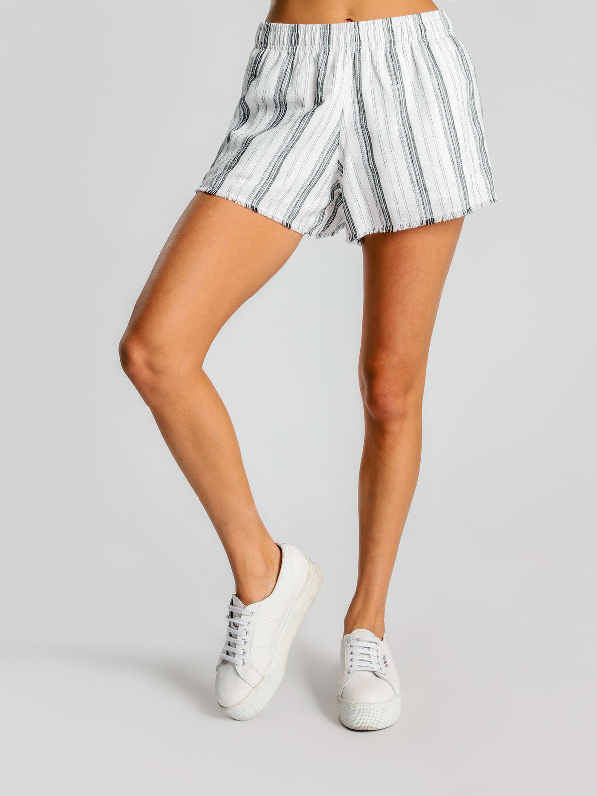 Brooke Linen Stripe Shorts