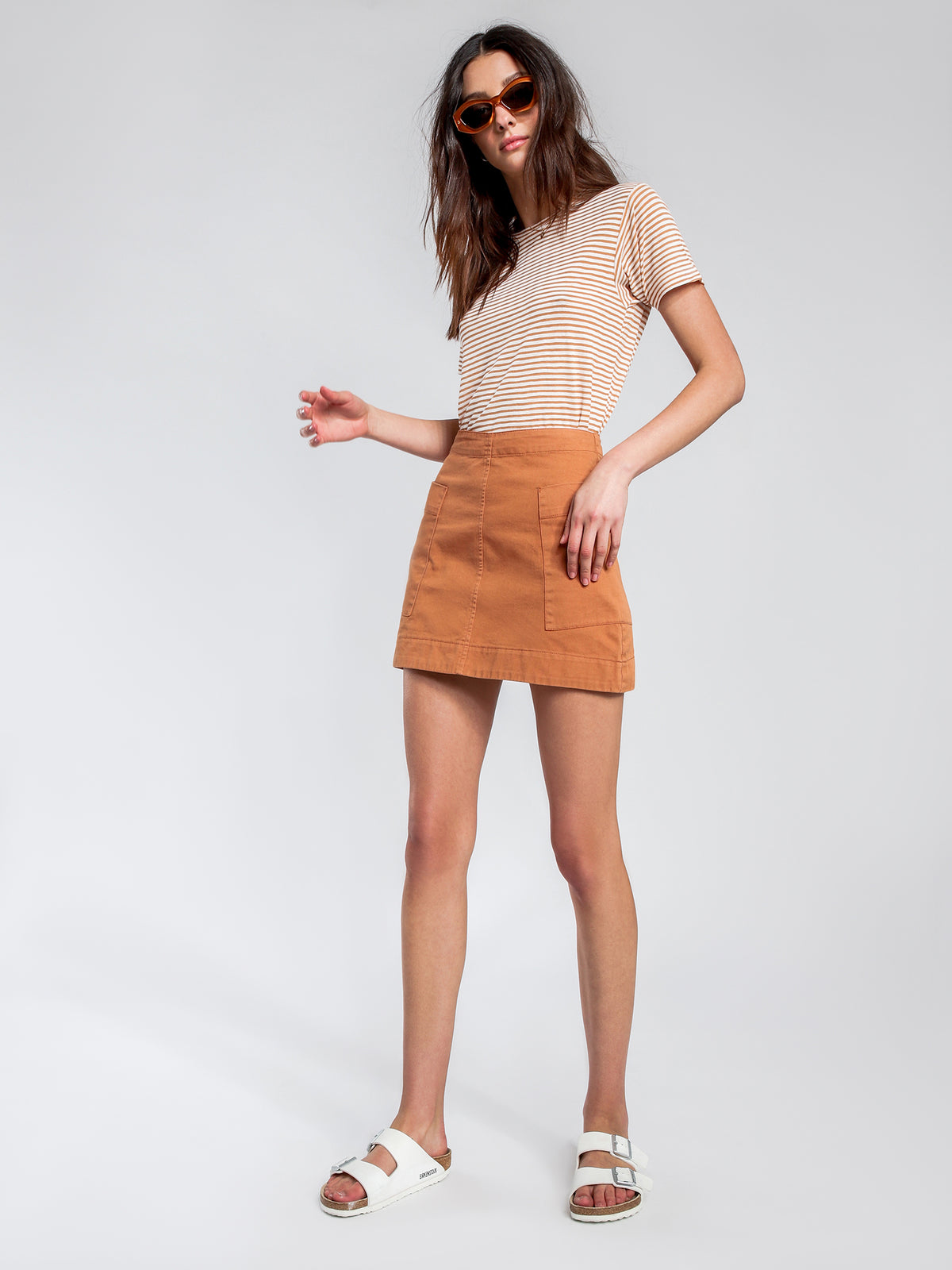 Larsson Mini Skirt in Cinnamon