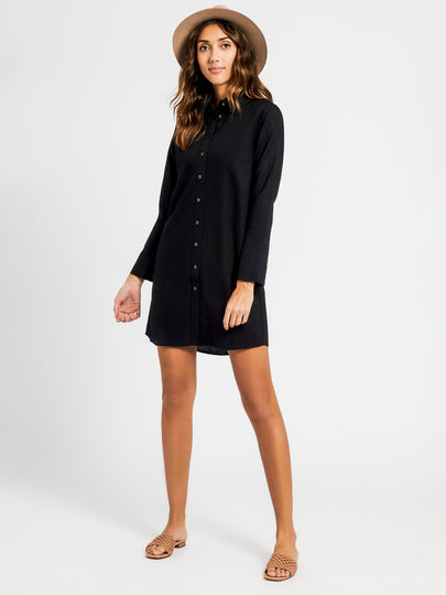 Maya Linen Shirt Dress