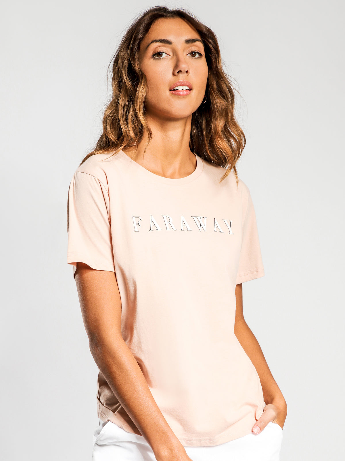 Faraway T-Shirt in Nude Pink