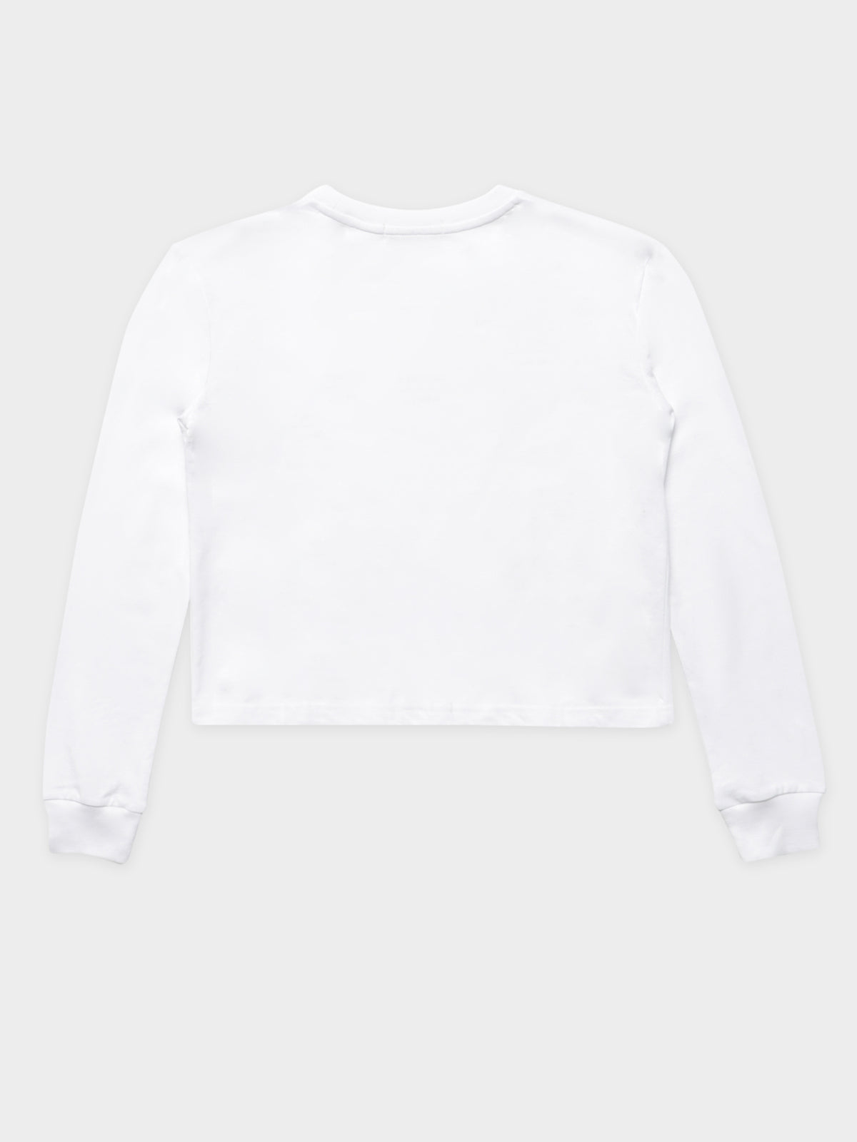 Nude Lucy Classics Long Sleeve Slogan T-Shirt | White