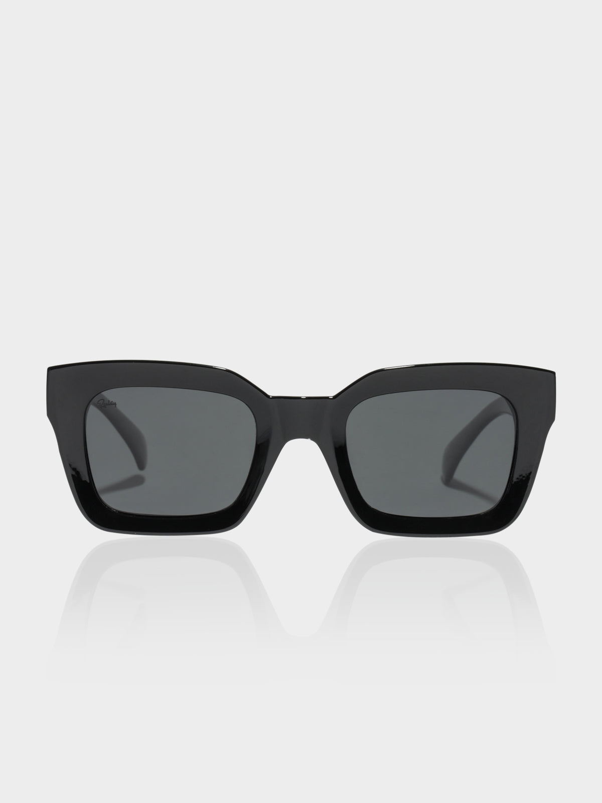 Onassis Square Sunglasses in Black