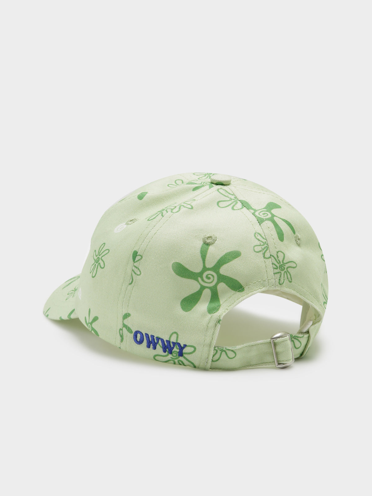 Floral Cap in Lime