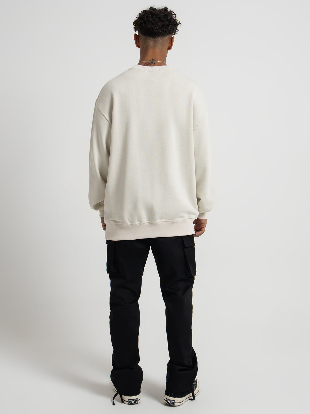 Caterpillar Workwear Insert Crew Neck | Bone