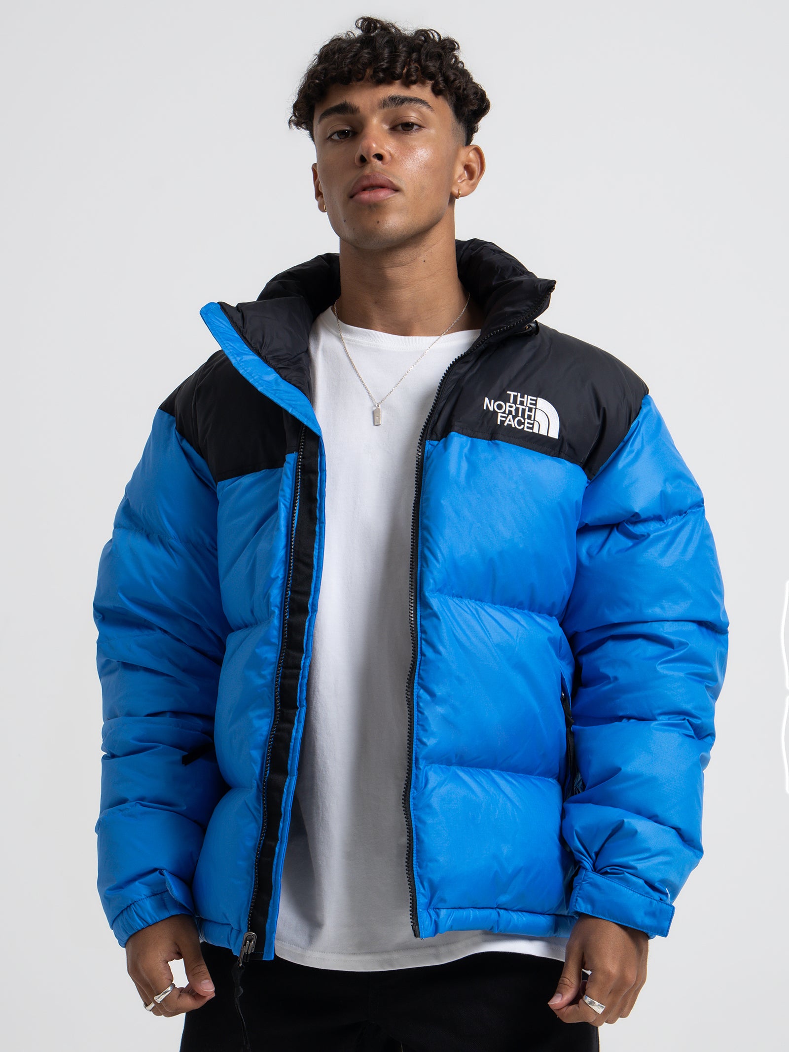 Face Nuptse 700 Blue Puffer Jacket North Face Blue North Face
