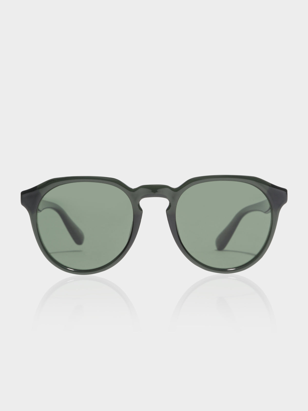 TYO Polarised Sunglasses in Polished Forest Green