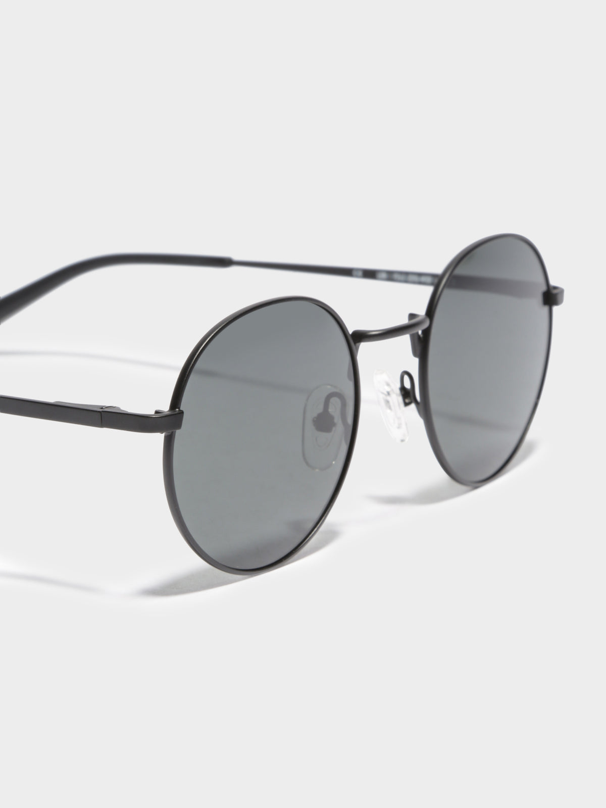LON Polarised Sunglasses in Matte Black &amp; Grey