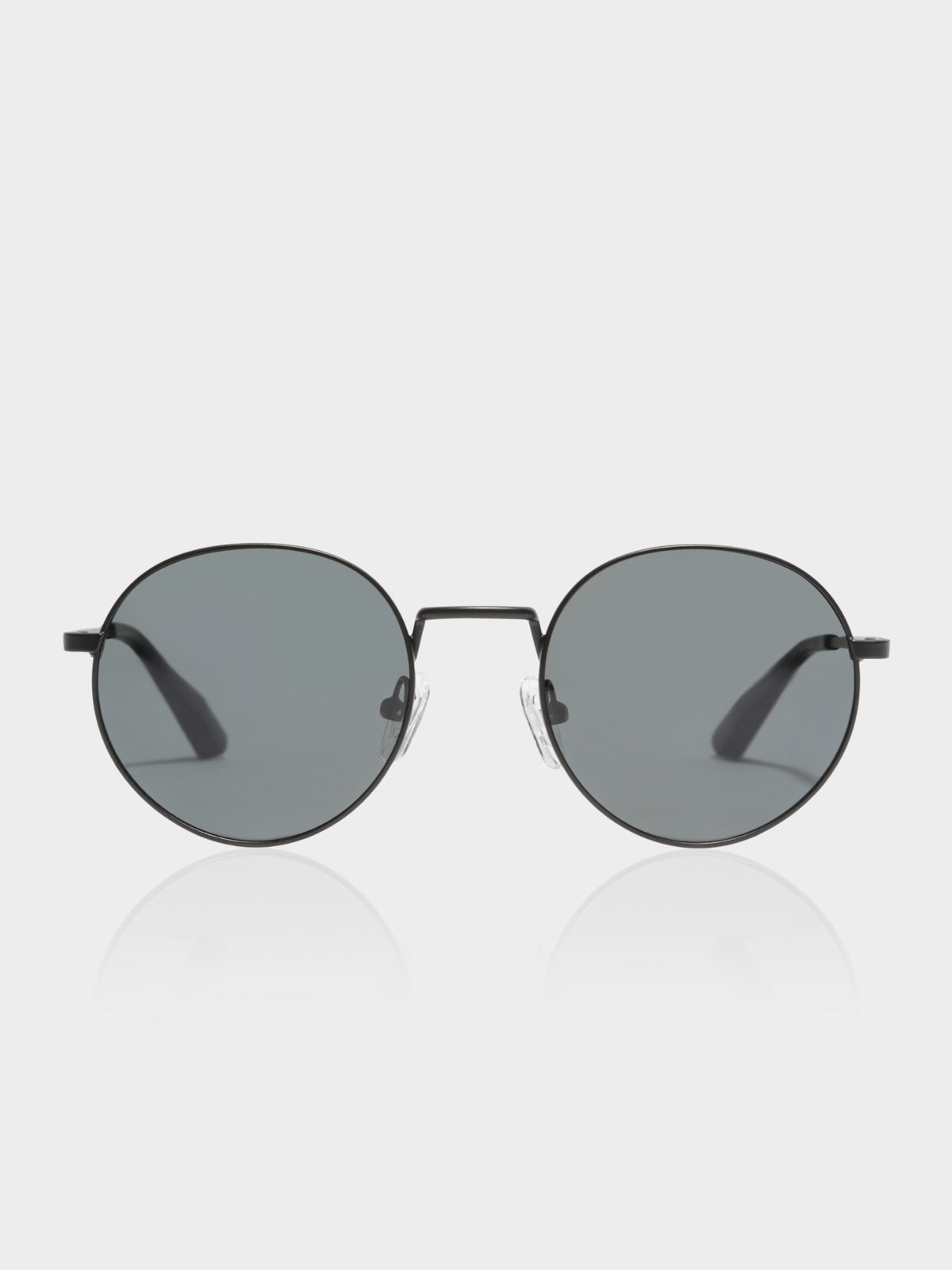 LON Polarised Sunglasses in Matte Black &amp; Grey