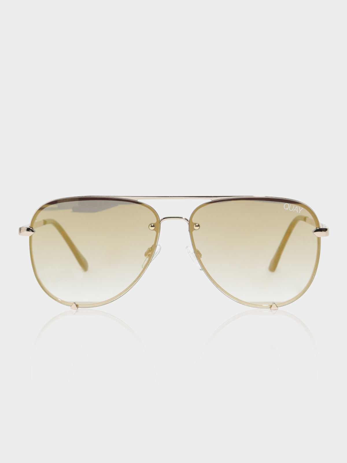 Mini High Key  Brown Lenses Sunglasses in Gold