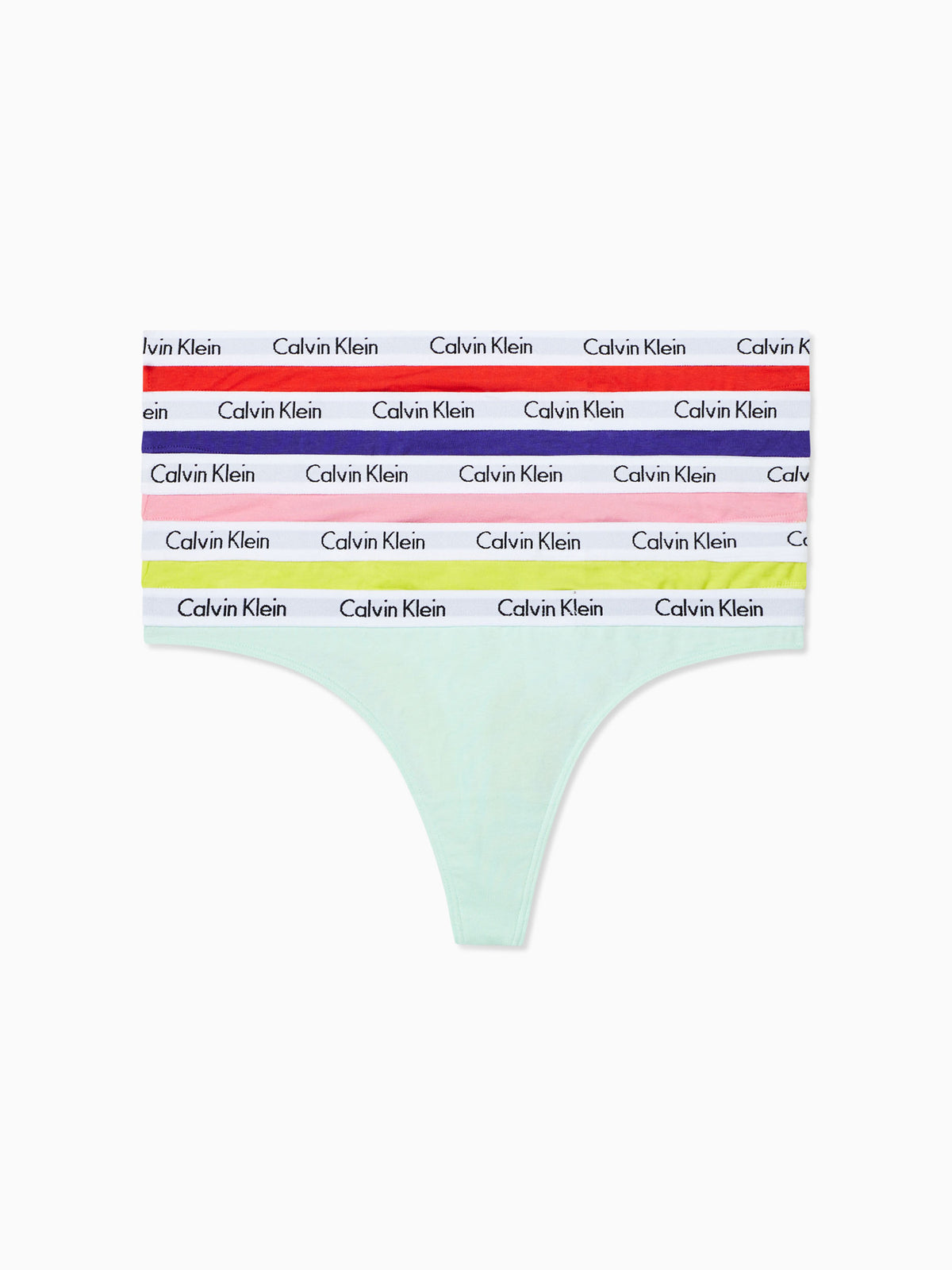 Pride Carousel 5-Pack Thongs in Violet / Rose / Tuscan / Cirtina / Cucumber