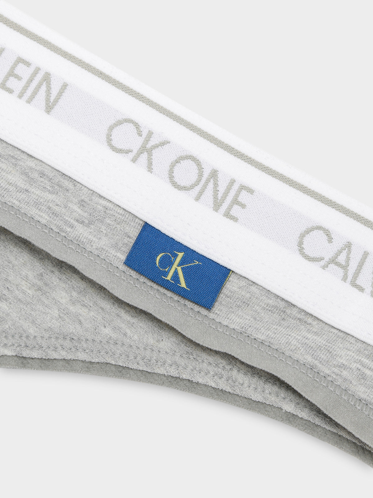 CK One Cotton Thong in Grey Heather