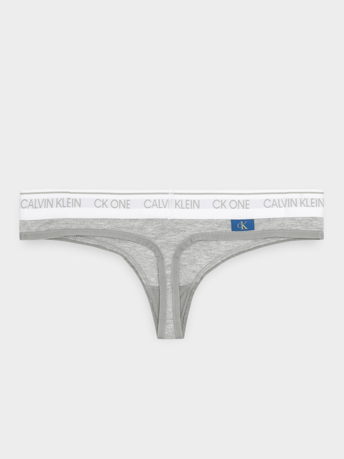 CK One Cotton Thong in Grey Heather