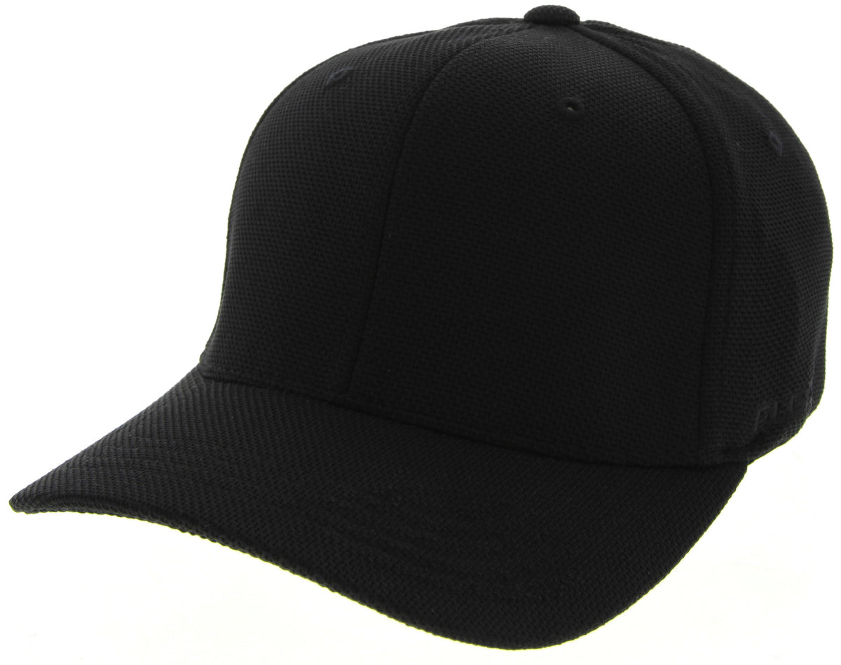 Pique Mesh Flexfit Cap in Black